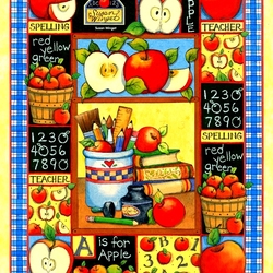 Jigsaw puzzle: Educational apples