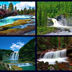 Jigsaw puzzle: Waterfalls of Russia