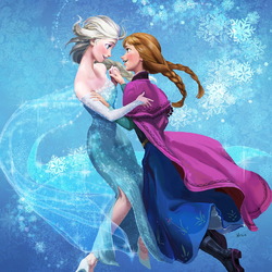 Jigsaw puzzle: Anna and Elsa