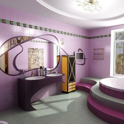 Jigsaw puzzle: Lilac bathroom