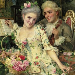 Jigsaw puzzle: Courtship