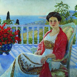 Jigsaw puzzle: Lady on the balcony