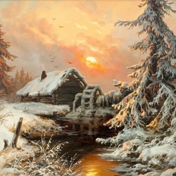 Jigsaw puzzle: Winter in the forest