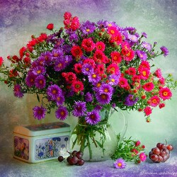 Jigsaw puzzle: Photo still life with flowers