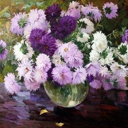 Jigsaw puzzle: Bouquet of asters