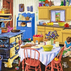 Jigsaw puzzle: Grandma's kitchen