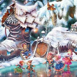 Jigsaw puzzle: Fun at the rink