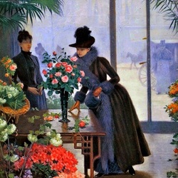 Jigsaw puzzle: In the flower shop
