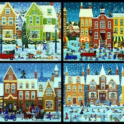 Jigsaw puzzle: Winter town