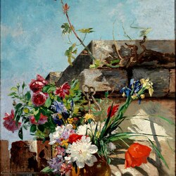 Jigsaw puzzle: Still life with flowers