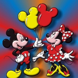 Jigsaw puzzle: Mickey and Minnie