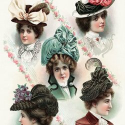 Jigsaw puzzle: Victorian hats