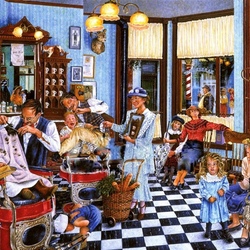 Jigsaw puzzle: At the hairdresser