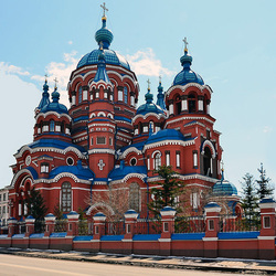 Jigsaw puzzle: Temple of the Kazan Icon of the Mother of God in Irkutsk