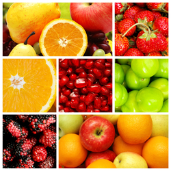 Jigsaw puzzle: Fruit and berry collage