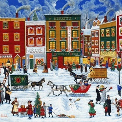 Jigsaw puzzle: Christmas on the main street
