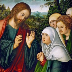 Jigsaw puzzle: Farewell of Christ to Mary