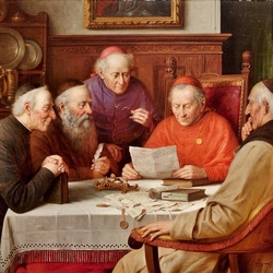 Jigsaw puzzle: Meeting of the cardinals