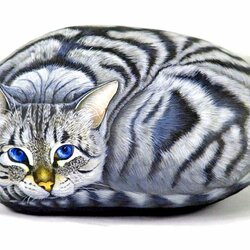 Jigsaw puzzle: Cat on stone