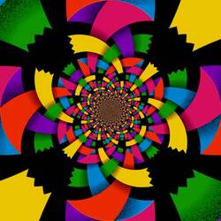 Jigsaw puzzle: Mosaic fractal