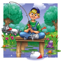 Jigsaw puzzle: Angler