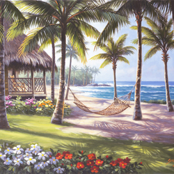Jigsaw puzzle: Bungalow on the beach
