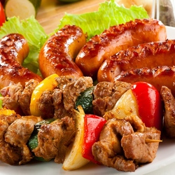 Jigsaw puzzle: Sausages and kebabs