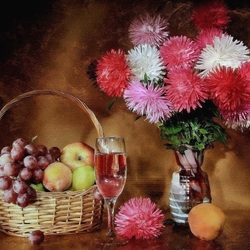 Jigsaw puzzle: Still life with asters