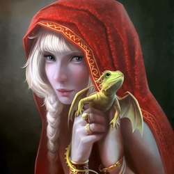 Jigsaw puzzle: The girl and the dragon