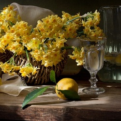 Jigsaw puzzle: With daffodils and lemon
