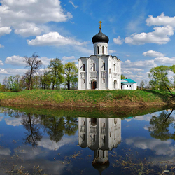Jigsaw puzzle: Church of the Intercession on the Nerl