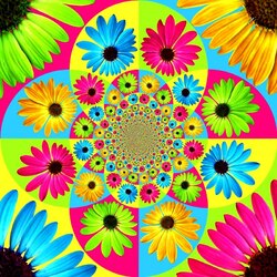 Jigsaw puzzle: Flower collage