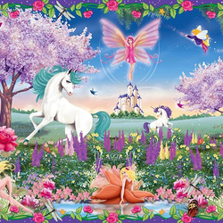 Jigsaw puzzle: Fairies and unicorns