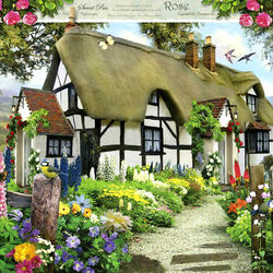 Jigsaw puzzle: Thatched roof house