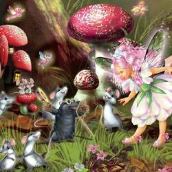 Jigsaw puzzle: Inhabitants of the magic forest
