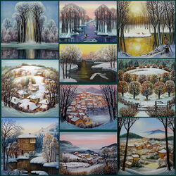 Jigsaw puzzle: Winter sketches