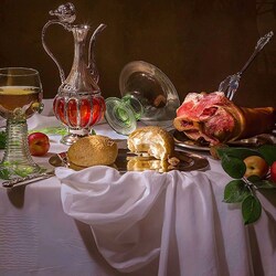 Jigsaw puzzle: Still life in the Dutch style