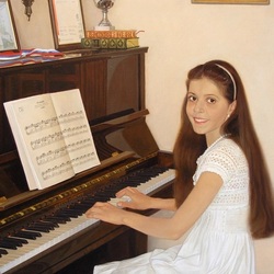 Jigsaw puzzle: Girl at the piano