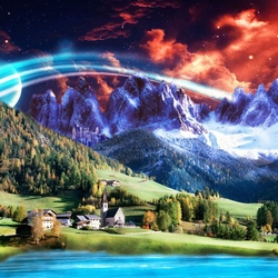 Jigsaw puzzle: Fantastic landscape