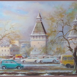 Jigsaw puzzle: Astrakhan. Evening square