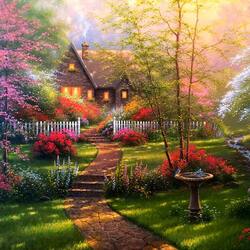 Jigsaw puzzle: House for flowers