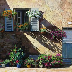 Jigsaw puzzle: Facade in the shade
