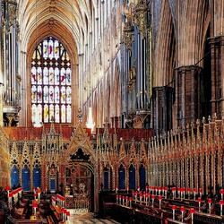 Jigsaw puzzle: Interior of Westminster Abbey in London