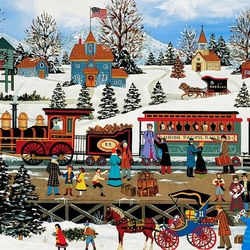 Jigsaw puzzle: Visit for Christmas