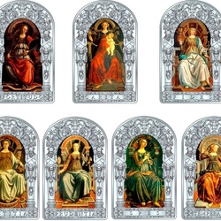 Jigsaw puzzle: Seven Christian virtues