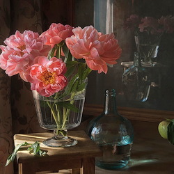 Jigsaw puzzle: Bouquet of peonies