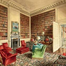 Jigsaw puzzle: Dichley Castle Library