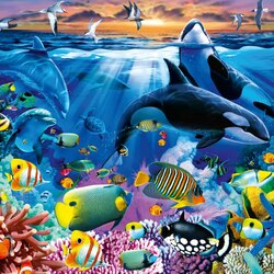 Jigsaw puzzle: Colors of the ocean