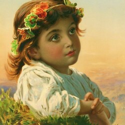 Jigsaw puzzle: Portrait of a girl in a wreath