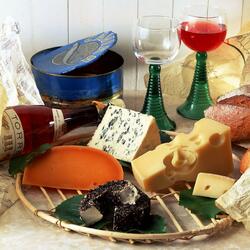 Jigsaw puzzle: Cheese and wine